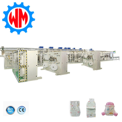 شراء آلة صناعة حفاضات الأطفال الآلية بالكامل نظام ذكي مع تصميم احترافي online manufacture