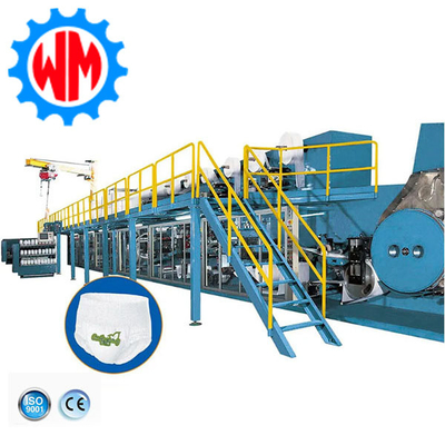 شراء عملية تشغيل صارمة خط إنتاج حفاضات الأطفال للحفاظ على حفاضات آمنة ومريحة online manufacture