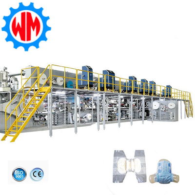 شراء أجهزة تصنيع الحفاضات الكبيرة من طراز CE 250pcs/Min-400pcs/Min آلة تعبئة الحفاضات online manufacture