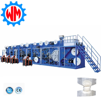 شراء 250-400قطعة/دقيقة آلة صنع الحفاضات للبالغين آلة صنع الحفاضات online manufacture