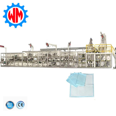 شراء 250 متر/دقيقة خط إنتاج تحت الوسادة تحكم PLC تحت آلة الوسادة online manufacture