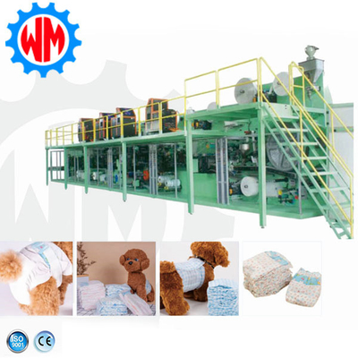 شراء آلة صناعة حفاضات الحيوانات الأليفة عالية السرعة من مصنع قوي مع CE online manufacture