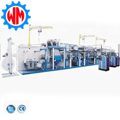 شراء آلة صناعة حفاضات الأطفال ذاتية التشغيل الكاملة مع نظام التعبئة والتغليف online manufacture