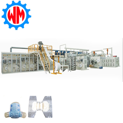 شراء Customizable High Speed 400pcs/min Adult Diaper Making Machine PLC Control with CE تصنيع عبر الإنترنت