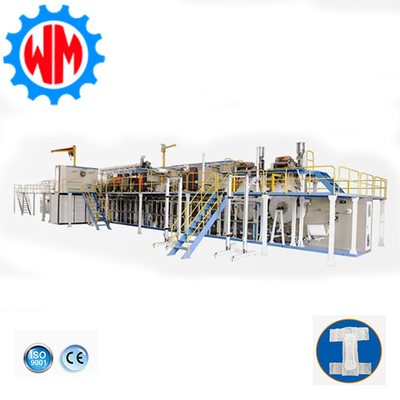 آلة صناعة الحفاضات الكبيرة ذات المستوى العالي مع نظام التحكم في PLC